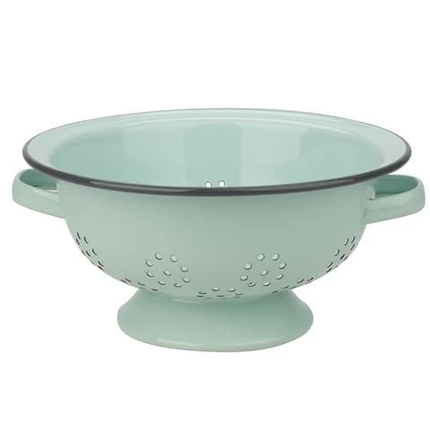 Falcon - Enamel Colander Pastel Blue 3 Falcon - Enamel Colander Pastel Blue
