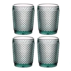 Vista Alegre - Bicos Old Fashioned Tumblers 4pce Set Mint Green