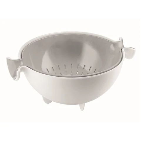 Guzzini - Colander And Bowl Set 30cm Grey 3 Guzzini - Colander And Bowl Set 30cm Grey