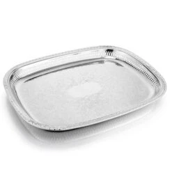 Whitehill - Silver Plated Rectangular Gallery Tray 45x34cm