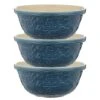 Mason Cash - Nautical Mixing Bowl Set Navy Blue 29cm 3pce -Kitchen Supplies 166325 Large