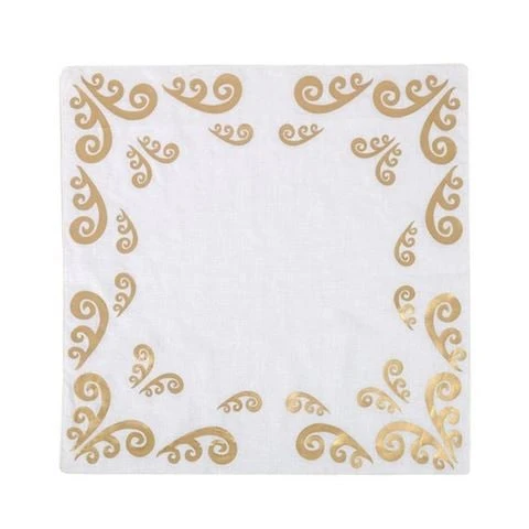 ThemisZ - Peacock Gold Napkin Set 2pce 3 ThemisZ - Peacock Gold Napkin Set 2pce