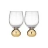 Tempa - Astrid Wine Glass Gold Set 2pce 1 Tempa - Astrid Wine Glass Gold Set 2pce -Kitchen Supplies 178849 Large