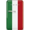 Smeg - 50's Retro Bar Refrigerator R/H Italian Flag 135L -Kitchen Supplies 193167 Large