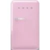 Smeg - 50's Retro Bar Refrigerator R/H Pastel Pink 135L -Kitchen Supplies 193170 Large