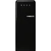 Smeg - 50's Style Retro Refrigerator L/H Black 281L 1 Smeg - 50's Style Retro Refrigerator L/H Black 281L -Kitchen Supplies 193173 Large