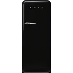 Smeg - 50's Retro Style Refrigerator R/H Black 281L