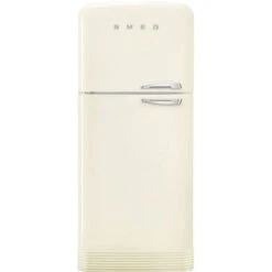 Smeg - 50's Retro Refrigerator L/H Top Mount Cream 524L
