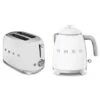 Smeg - 50s Retro White Mini Kettle & Toaster Set -Kitchen Supplies 193540 Large