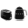 Smeg - 50s Retro Black Mini Kettle & Toaster Set -Kitchen Supplies 193541 Large