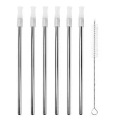 Avanti - Cocktail Stainless Steel Straw Set 6pce