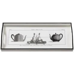 Whitelaw & Newton - Teapot Sandwich Tray White 20x45cm