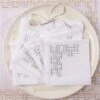 Serenk - Versa Frame White Cocktail Napkin Silver Set 6pc 2 Serenk - Versa Frame White Cocktail Napkin Silver Set 6pc -Kitchen Supplies 409266 Large