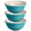 Mason Cash - Mixing Bowl Turquoise 29cm Set 3pc -Kitchen Supplies 409471 Large