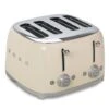 Smeg - 50's Retro 4 Slot Toaster TSF03 Cream -Kitchen Supplies 441359 Large