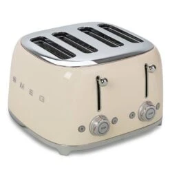 Smeg - 50's Retro 4 Slot Toaster TSF03 Cream