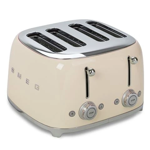 Smeg - 50's Retro 4 Slot Toaster TSF03 Cream 3 Smeg - 50's Retro 4 Slot Toaster TSF03 Cream