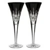 Waterford - Lismore Black Toasting Flute Pair 2 Waterford - Lismore Black Toasting Flute Pair -Kitchen Supplies 563395 Large