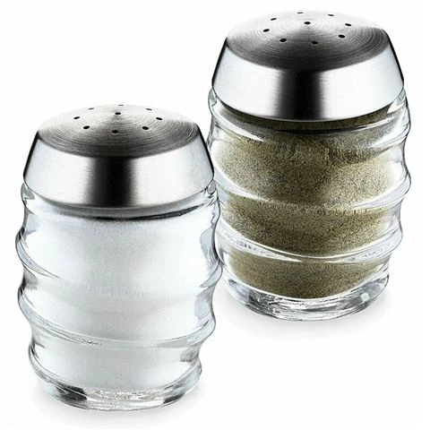 Cole & Mason - Bray Glass Salt & Pepper Shaker Set 2pce 3 Cole & Mason - Bray Glass Salt & Pepper Shaker Set 2pce