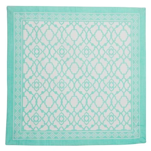 Rans - Vintage Napkin Island Paradise Blue 45x45cm 3 Rans - Vintage Napkin Island Paradise Blue 45x45cm
