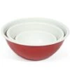 Falcon - Enamel Mixing Bowl Set Deluxe Red/White 3pce 2 Falcon - Enamel Mixing Bowl Set Deluxe Red/White 3pce -Kitchen Supplies 589133 Large