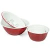 Falcon - Enamel Prep Deluxe Set Red/White 6pce -Kitchen Supplies 589135 Large