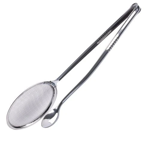Cuisena - Stainless Steel 2-In-One Frying Tongs And Strainer 3 Cuisena - Stainless Steel 2-In-One Frying Tongs And Strainer