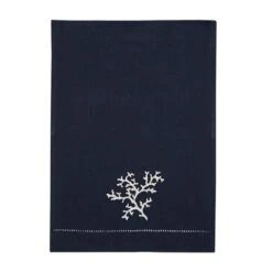 Serenk - Coral Guest Towel Navy 26x36cm