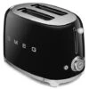 Smeg - 50's Retro 2 Slice Toaster TSF01 Black -Kitchen Supplies 689022 Large