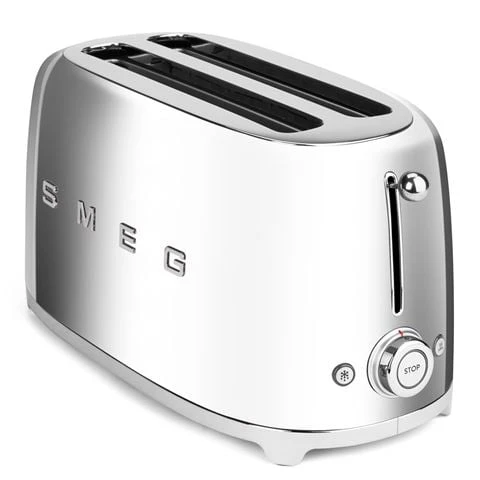 Smeg - 50's Retro 4 Slice Toaster TSF02 Chrome 3 Smeg - 50's Retro 4 Slice Toaster TSF02 Chrome