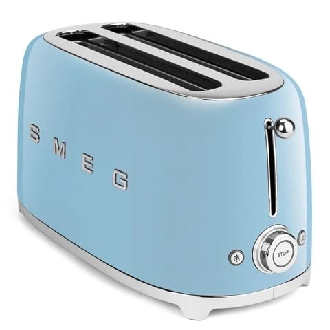 Smeg - 50's Retro 4 Slice Toaster TSF02 Pastel Blue 3 Smeg - 50's Retro 4 Slice Toaster TSF02 Pastel Blue