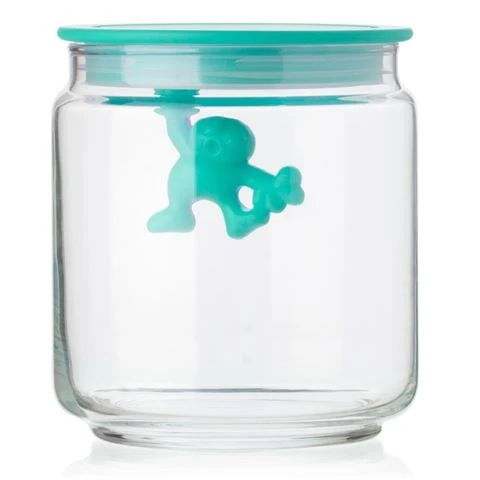 Alessi - Gianni Jar Small With Lid Blue 3 Alessi - Gianni Jar Small With Lid Blue